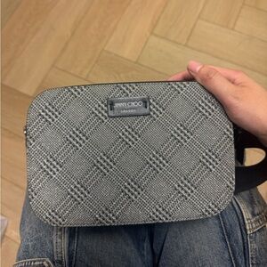 Jimmy Choo Metallic Fabric Crossbody bag